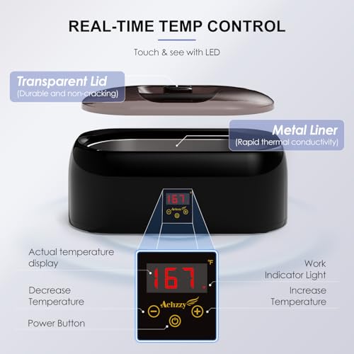 4000ml Paraffin Wax Machine for Hand and Feet - Professional Wax Warmer with 200W Thermal Core, LED Real-time Temp Control & 167°F Rapid Melting, Intense Hydration with Hand Wax Paraffin Bath