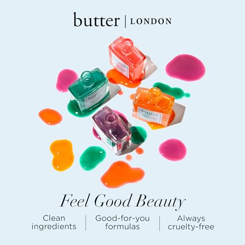 butter LONDON Nail Strengthener for Damaged Nails, Jelly Preserve - Translucent Finish Nail Polish Strengthens, Nourishes & Rejuvenates Nail Beds & Roots - Nail Care Products