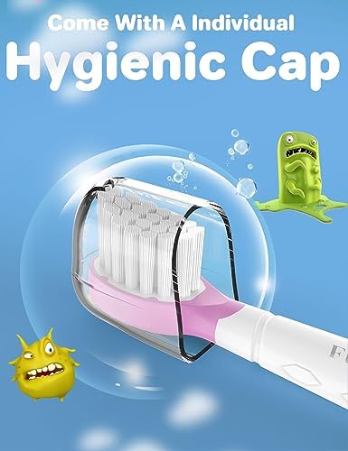 Kids Replacement Heads for Philips Sonicare: 3+ Years Old Children Soft Electric Toothbrush Compact Child Brush Head for Boys Girls, Pink & Blue 8 Pack