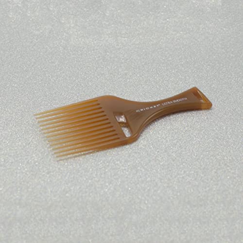 Cricket Ultra Smooth Hair Pick Comb for Volumizing, Detangling, and Reducing Frizz - Enriched with Argan, Olive Oil, and Keratin Infused, Ideal for Curly, Thick, and Long Hair