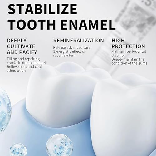 2pcs Hydroxyapatite Toothpaste for Advanced Enamel Protection, Gentle and Effective Formula, Fresh Breath, Deep Cleaning Care Toothpaste, Suitable for Sensitive Teeth