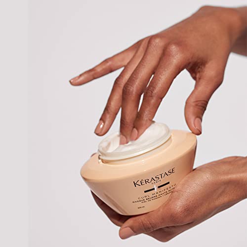 Kerastase Curl Manifesto Beurre Haute Nutrition Strenghening Hair Mask For All Wavy, Curly and Coily Hair - Prevents Breakages, Softens and Adds Shine, 6.8 Fl Oz