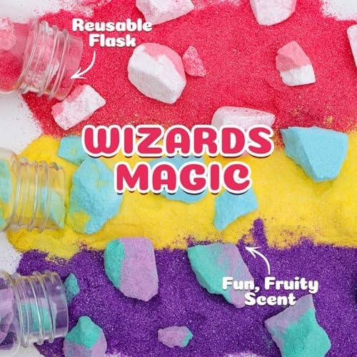 Bath Bomb Potion Kids,6 Pack Non-Toxic Fizzy Bubble Bath Explosions of Vibrant Color Colorful,Fun Time Science Toddler