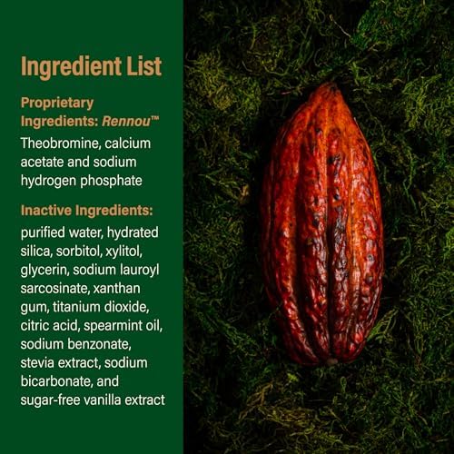 Classic with Rennou™: Fluoride-Free Theobromine Toothpaste for Proven Remineralization, Sensitivity Relief & Natural Whitening, Spearmint (3.4 Ounces, 96.4 Grams)