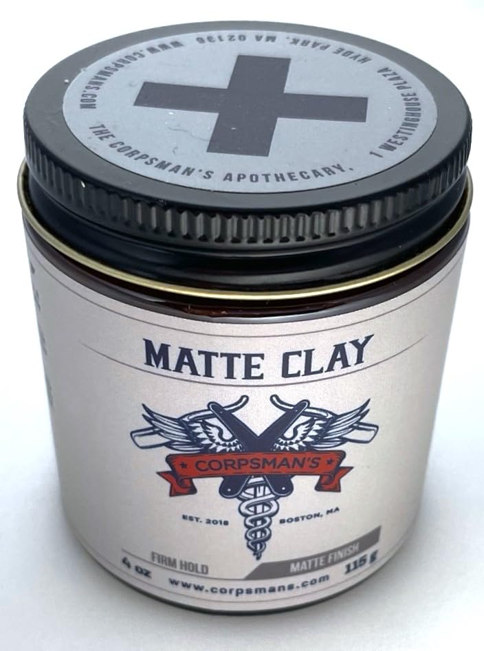 Corpsman's MATTE CLAY | Firm Hold | Matte Finish | 4 ounce glass jar