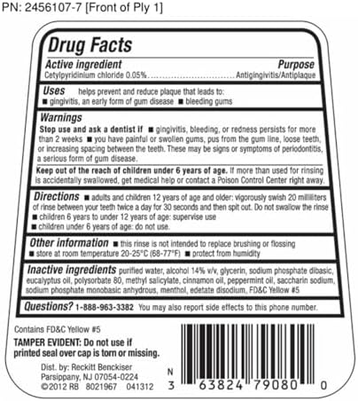 Cepacol Antibacterial Mouthwash, Gold, 48oz (2X24oz)