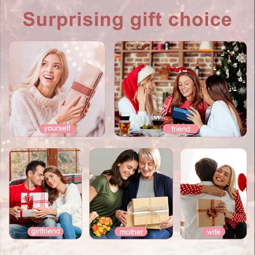 hopopower 1.25/1.5 Inch Curling Iron Brush Ceramic Double PTC Heated Round Hair Curling Comb, Tourmaline Ionic Hot Hair Curler Thermal Brush Blowout Dual Voltage for Traveling (1.25inch)