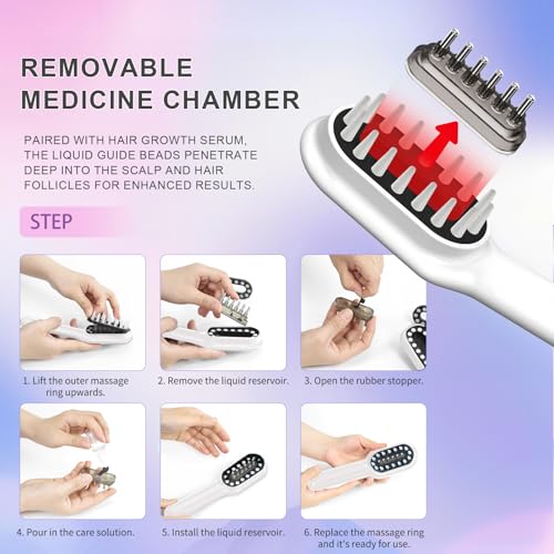 Laser Hair Growth Comb - Handheld Hair Growth Comb Device Promotes Hair Growth for Thicker, Healthier Hair
