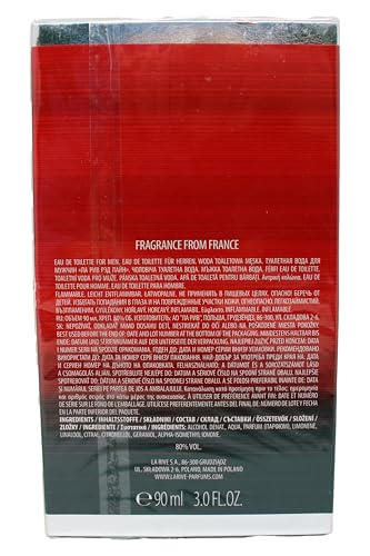 LA RIVE Red Line, 3 oz Eau De Toilette Spray for Men. Ships with tracking no.