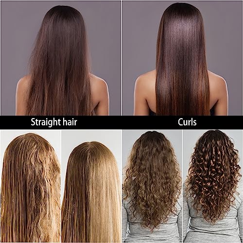 3 Pcs Boar Bristle Round Brush for Blow Drying, Nano Thermal Ceramic and Ionic Tech Hair Brush for Curling and Straightening - Large,Medium and Small Round Brushes