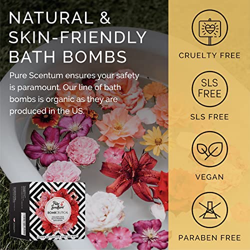 Bombceutical - Bath Bombs for Women - Soothes Acne, Dermatitis, and Eczema - Relaxing Bath Bomb Gift Set for Women with Kale, Kelp, Collagen, and Probiotic to Nourish the Skin