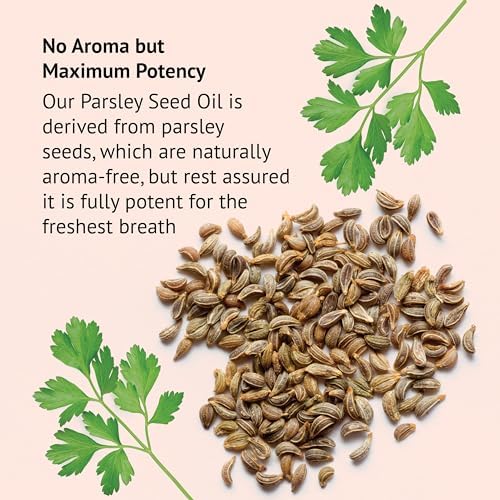 Botanic Choice Parsley Seed Oil-for Bad Breath from Odor-Causing Foods-Odor Neutralizer from Within-Breath Freshener gels-60 Softgels