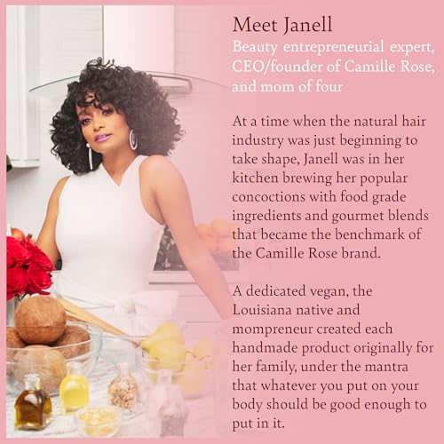 Camille Rose Herbal Tea leave in Hair Oil, with Jojoba and Lavender to Seal Moisture and Soften Strands, for all Hair Types, 9 fl oz