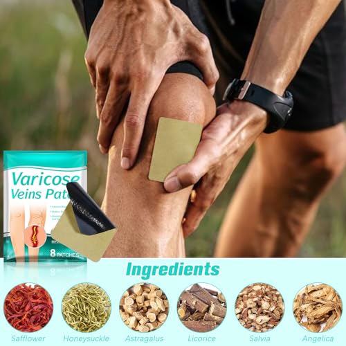 16Pcs LegRenew Varicose Veins Patch, Professional Varicose Veins Patch for Legs, Improves the Appearanceof Leg (2 Packs)