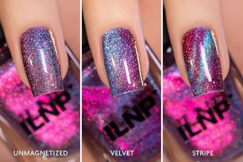ILNP Flip Side - Pink to Blue Magnetic Shimmer Nail Polish - Vegan, Cruelty Free, Non Toxic