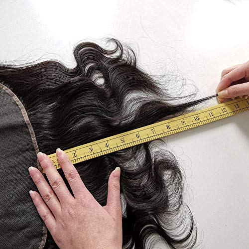 Body Wave Frontal 13 x 4 HD Transparent Lace Frontals With Bangs Baby Hair 100% Remy Human Hair 150% Density Natural Color (13 x 4 Lace Frontal, 10 Inch)