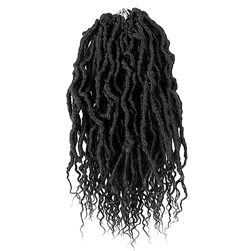BOHOBABE Faux Locs Crochet Hair 36 Inch, Boho Soft Crochet Locs with Curly Ends, Long Bohemian Goddess Locs Crochet Braids for Black Women (6 Packs, T30)