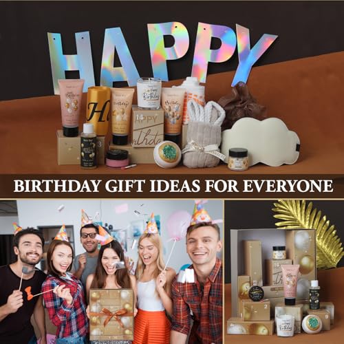 Birthday Gifts for Women & Men,Happy Birthday Surprise Box, 14pcs Luxury Spa Gifts, Gift Box for Mens Unique with Hand Cream, Holiday Advent Calendar, Skin Care Gift Sets for birthday
