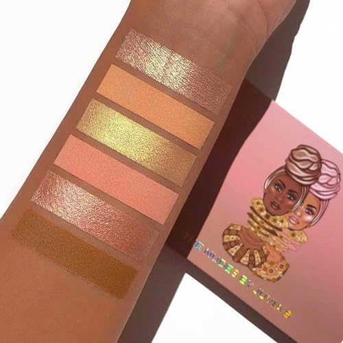 Juvia's Place Palette The Nudes - Neutral Hues, Blush, Sand, & Shimmer, Professional Eye Makeup, Pigmented Palette for Eye Color & Shine, Pressed, Shades of 6