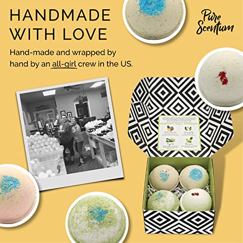 Bombceutical - Bath Bombs for Women - Soothes Acne, Dermatitis, and Eczema - Relaxing Bath Bomb Gift Set for Women with Kale, Kelp, Collagen, and Probiotic to Nourish the Skin