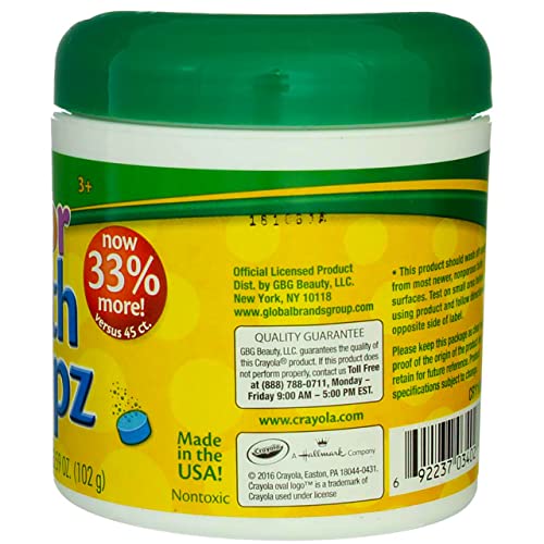 Crayola Bath Dropz 3.59 Ounces 60 Tablets (Pack of 2)