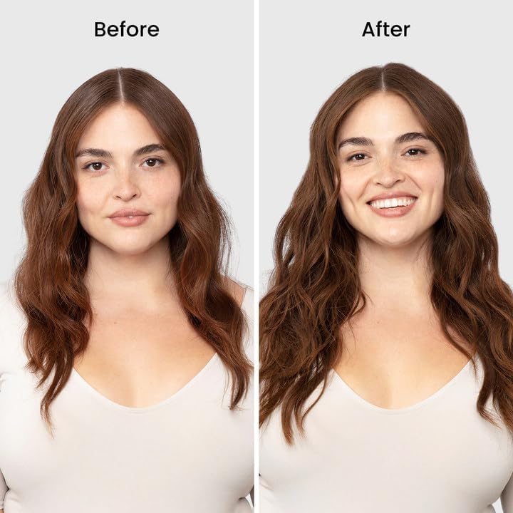 Brightup Tourmaline Ceramic Hair Straightener and Curler 2 in 1 with 1 Inch Vibrating Plates, Ionic Flat Iron with 10 Temp Control/Auto Shut Off, 20S Fast Heating for Smooth Long Lasting Results, Pink