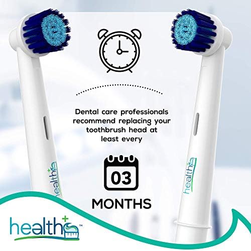 Compatible with Oral-B Electric Toothbrush Sensitive Replacement Head Generic - 8-Pack | Gentle-Action Tooth Brush Heads with Dupont Bristles | Sensitive Gums & Teeth & Gentle Whitening Action | Braun