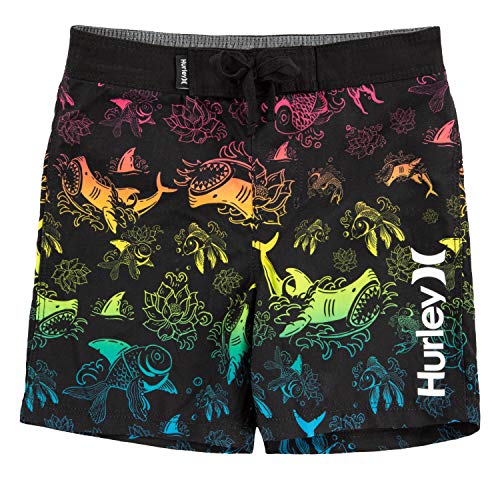 Hurley Boys' Printed Board Shorts, Multi/Koi Fish, 20
