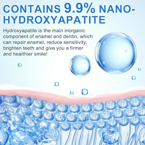 9.9% Hydroxyapatite Toothpaste for Enamel Protection and Tooth Strengthening, (2PCS) Nano Hydroxyapatite Toothpaste, Gentle Mint, Fresh Breath, Daily Use for Oral Health
