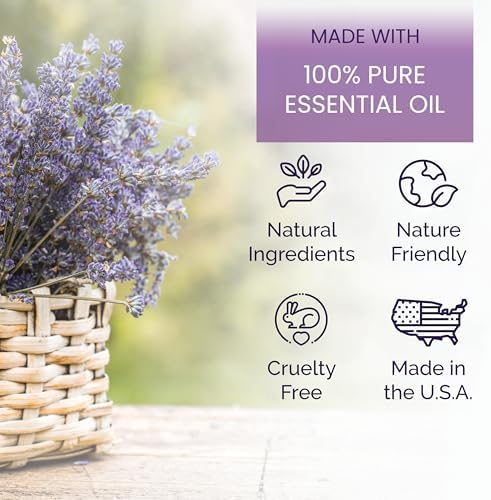 Lavender Bath Oil with Marula, Rosehip, and Jojoba Oils, Chamomile Extract, and 100% Pure Natural Essential Oil, Great Mother's Day Gift, 4oz, for Men and Women, Made in USA