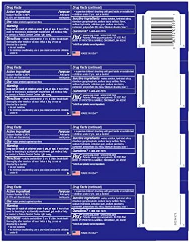 Crest 3D White Stain Eraser Teeth Whitening Toothpaste, Polishing Mint, 3.1 oz (Pack of 4)