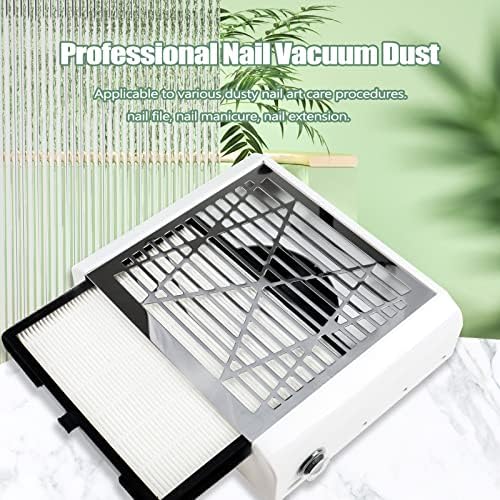 BQAN Nail Dust Collector, 40w Dust Collector Nail Tech Supplies, Dust Extractor with 1 Pc Dust Brush, Vacuum Dust Collector Fan Nail Tech Must Haves