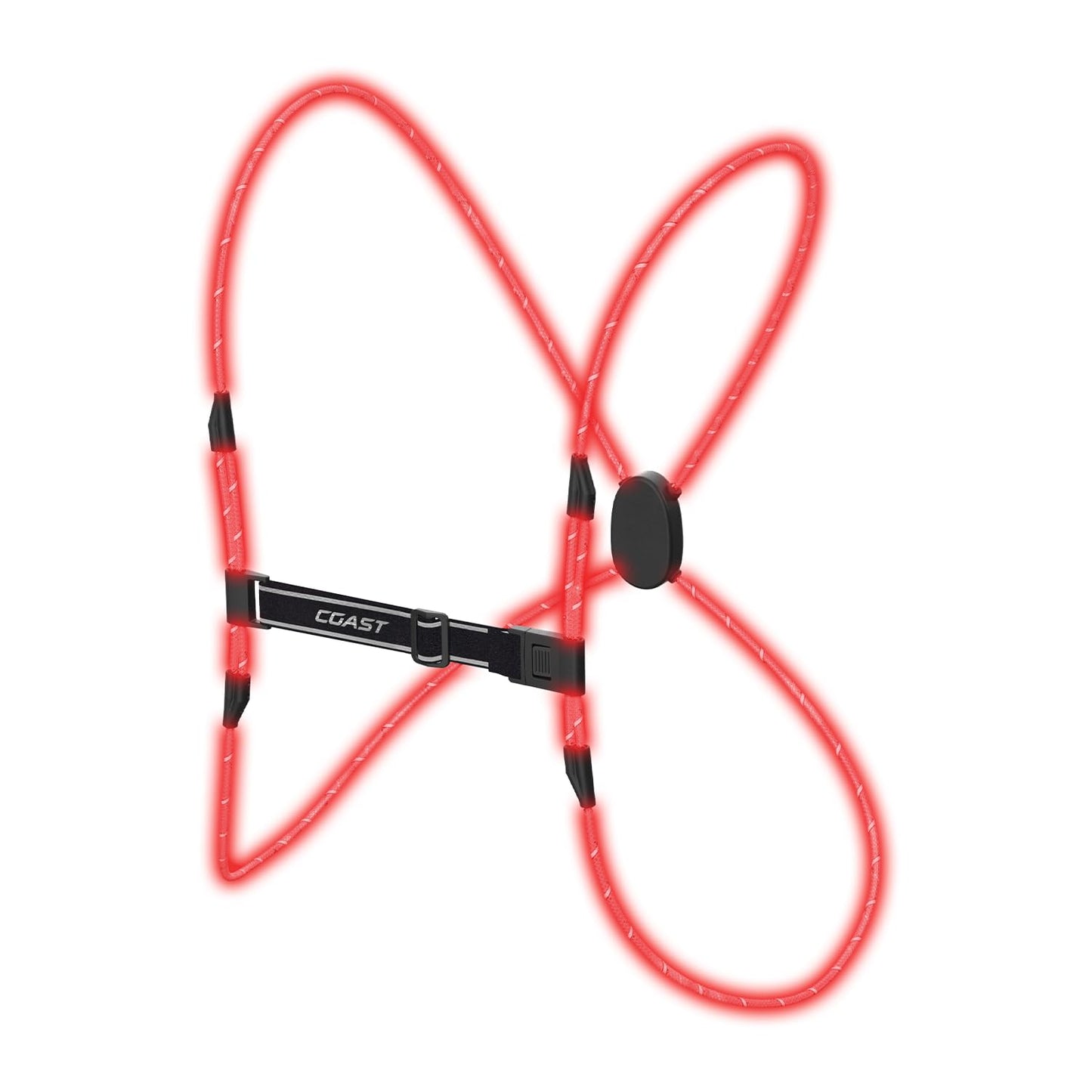 COAST LH150 Rechargeable LED Hi-Vis Lighted Vest, 6+ Color Modes, Reflective, Ultralight, One Size Fits Most