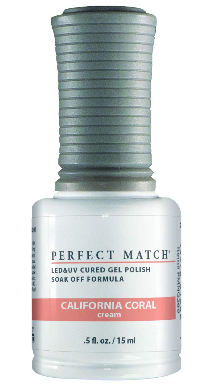 LECHAT Perfect Match Gel Polish, California Coral, 0.5 Fl Oz