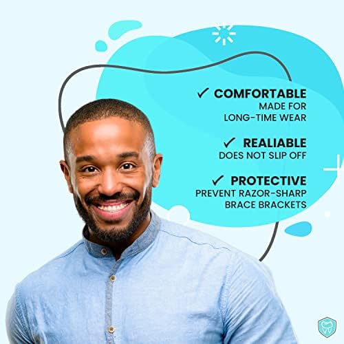 Braces Wax White 10 Pack. Dental Wax for Braces & Aligners, Unscented & Flavorless - 50 Premium Orthodontic Strips Food Grade Fresh Knight