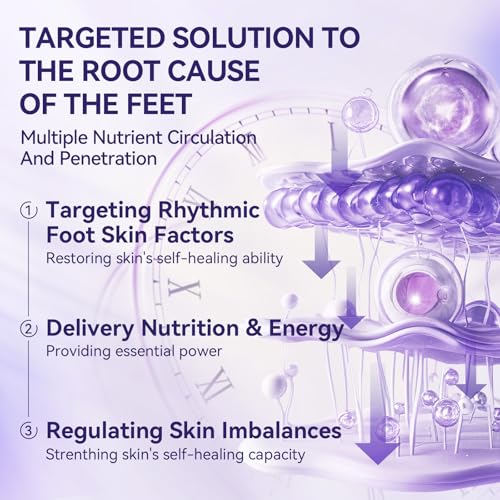 LANBENA Lavender Foot Peel Mask - Foot Peeling Mask for Removing Dry Dead Skin, Calluses & Repairing Rough Heels, for Baby Soft, Smooth Feet - (Lavender - 2 Pairs)