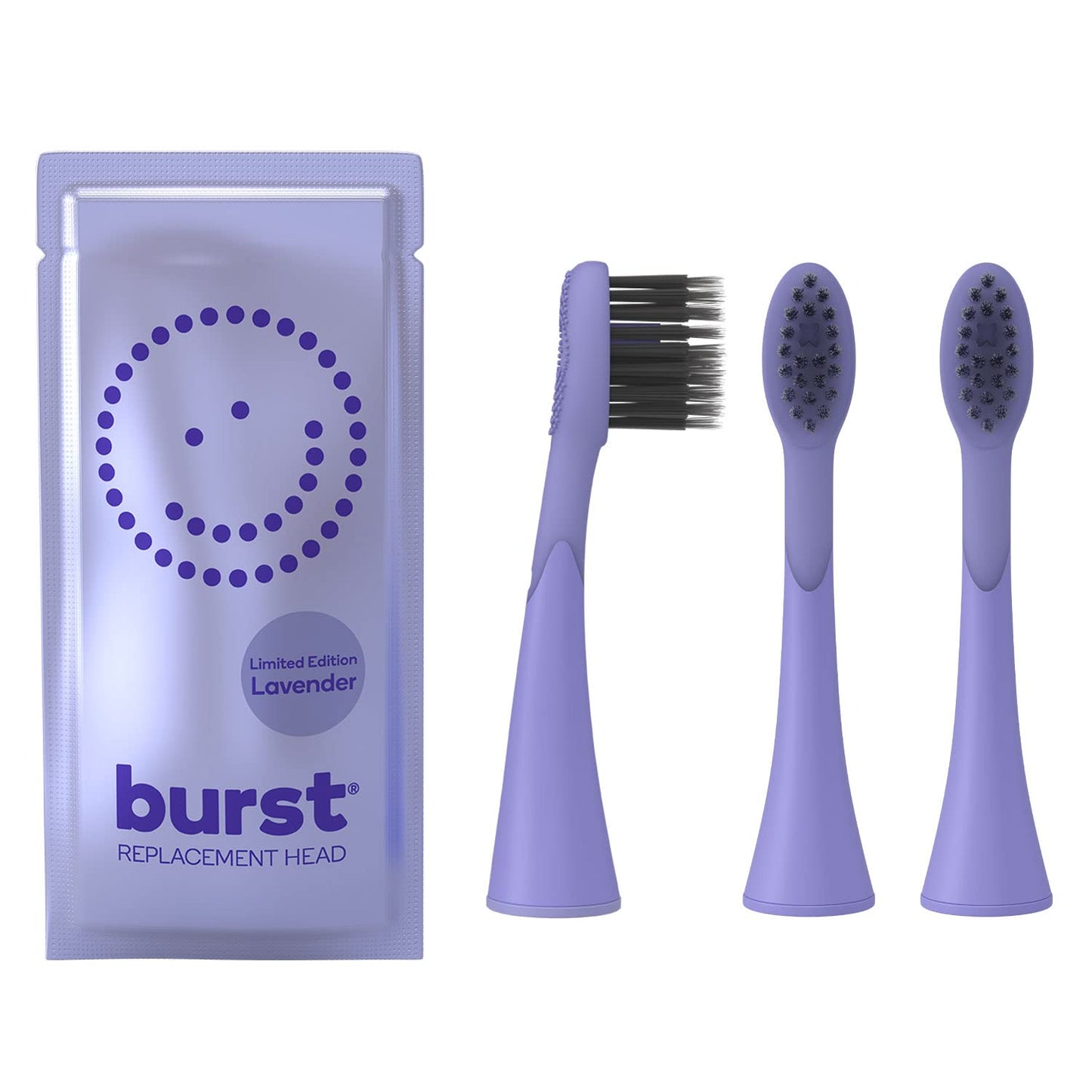 BURST Genuine Replacement Heads for Original Sonic Electric Toothbrush (Lavender/3 Pack) | Ultra Soft Bristles for A Clean Deep | Stain & Plaque Removal