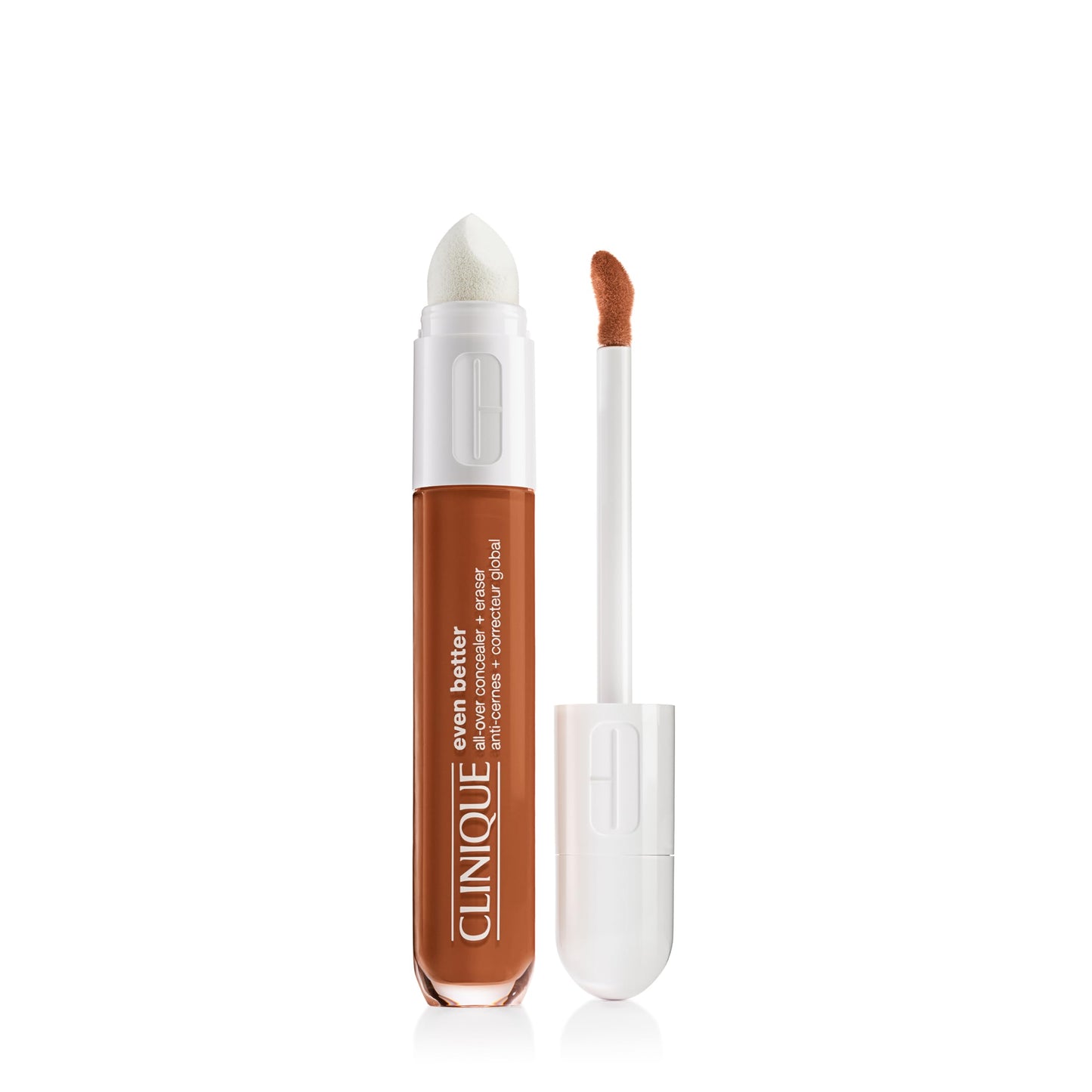 Clinique Even Better All-Over Full Coverage Concealer + Eraser For Dark Circles | Hydrating, Brightening + Depuffing, Spice, 0.2 Fl Oz