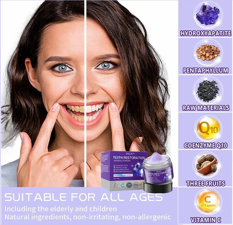 BBOJI Teeth Restoration Mineral Powder,BBOJI Tooth Restoration Mineral Powder,Protect Teeth and Gums and Solve Oral Problems (1)