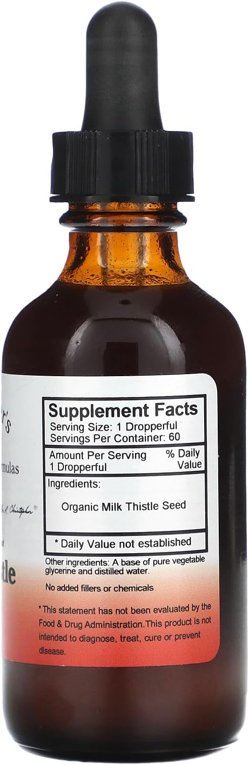 Christopher's Original Formulas Milk Thistle Seed -- 2 fl oz