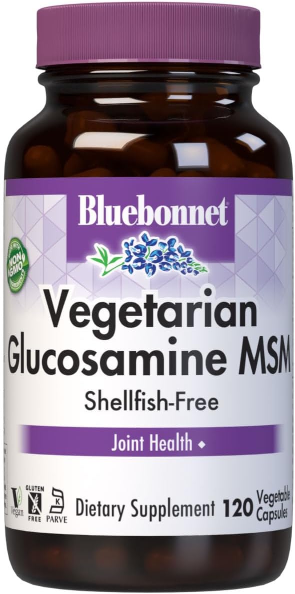 BlueBonnet Vegetarian Glucosamine Plus MSM Supplement, 120 Count ('743715011151)