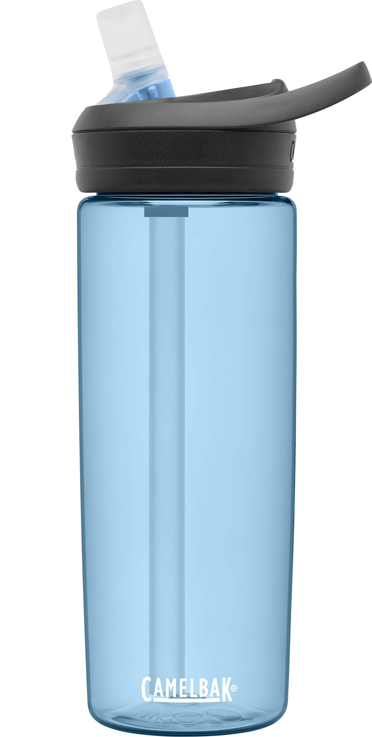 CamelBak eddy+ Water Bottle with Tritan Renew – Straw Top 20oz, True Blue