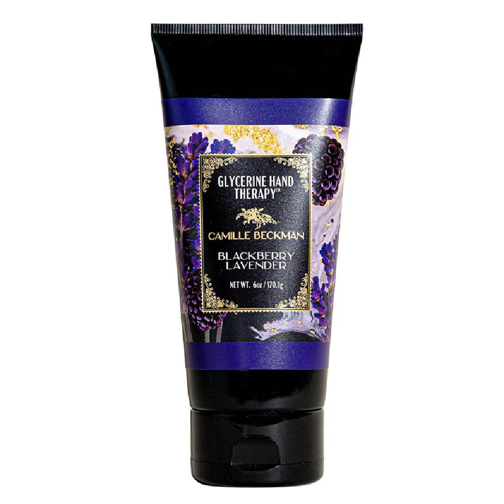 Camille Beckman Glycerine Hand Therapy Cream, Blackberry Lavender, 6 Ounce
