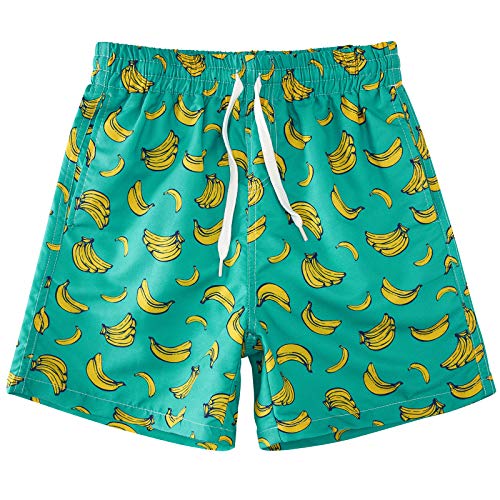 Cozople Boy's Swim Trunks UPF50+ Swimsuit Beach Shorts Cute Banana Swimwear Quick Dry Boardshorts for Kids Casual Homewear Workout Shorts Size 7