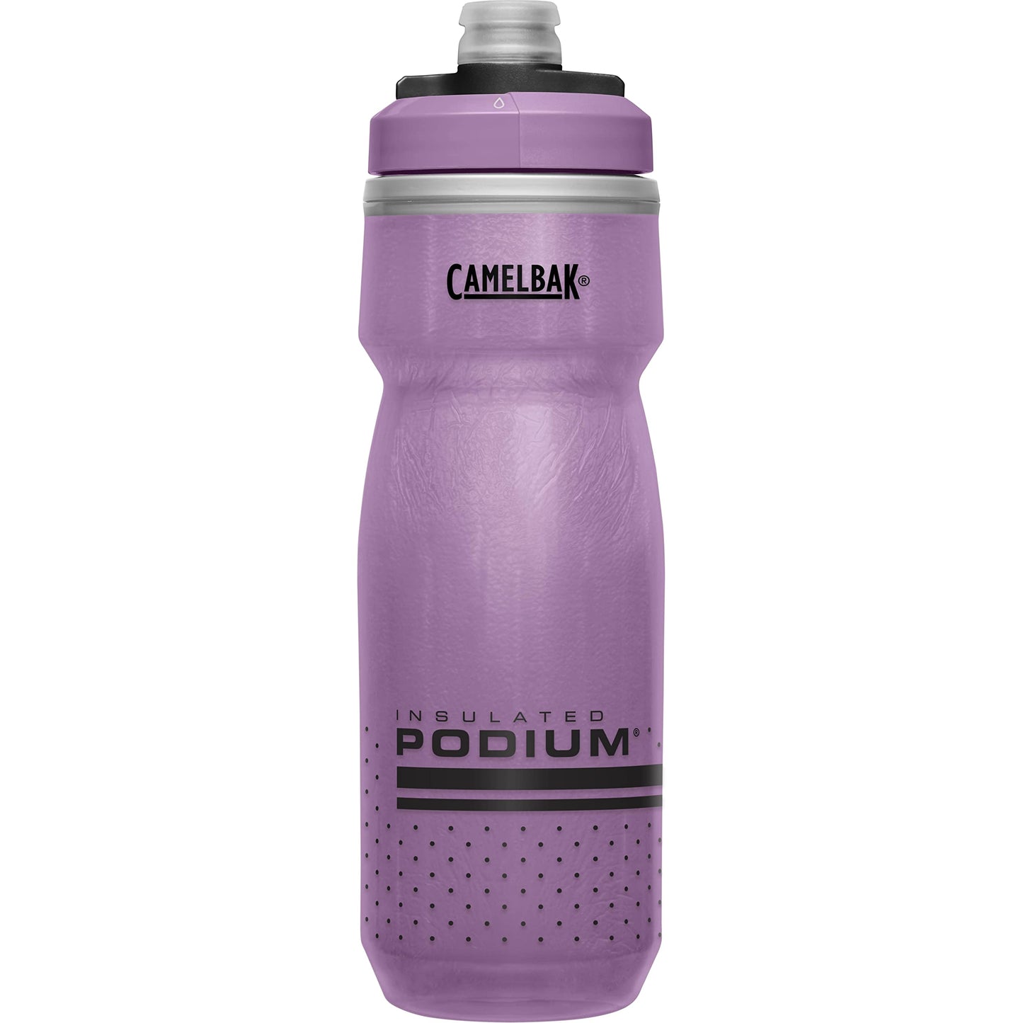 CamelBak Podium Chill Insulated Bike Water Bottle - Easy Squeeze Bottle - Fits Most Bike Cages - 21oz, Purple