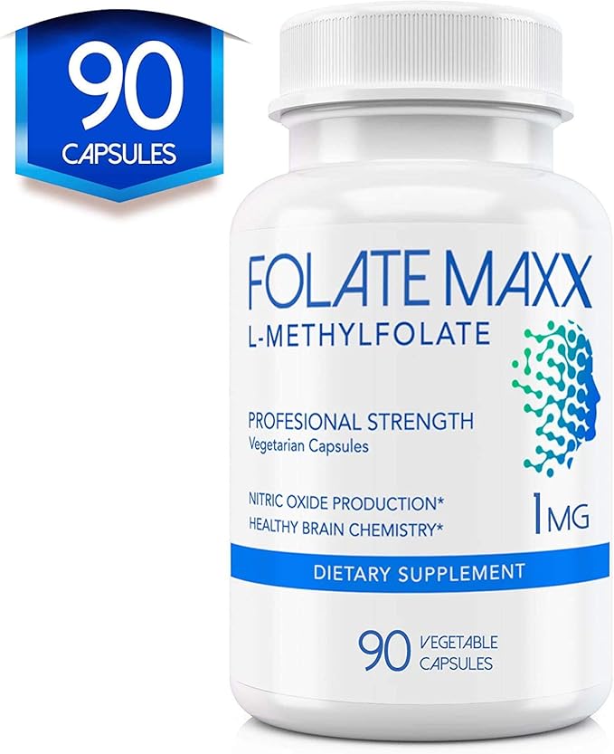 L-Methylfolate 15mg - 90 Capsules - Professional Strength Active Methyl Folate - 5-MTHF Supplement for Men & Women - Non GMO, Gluten Free, No Fillers