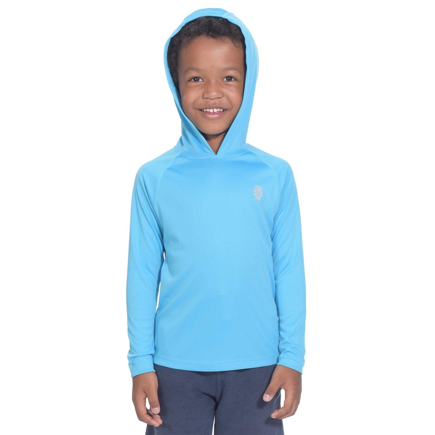 Hoodies for Youth Boys Protection Tops - Long Sleeve Performance T-Shirt Blue XL