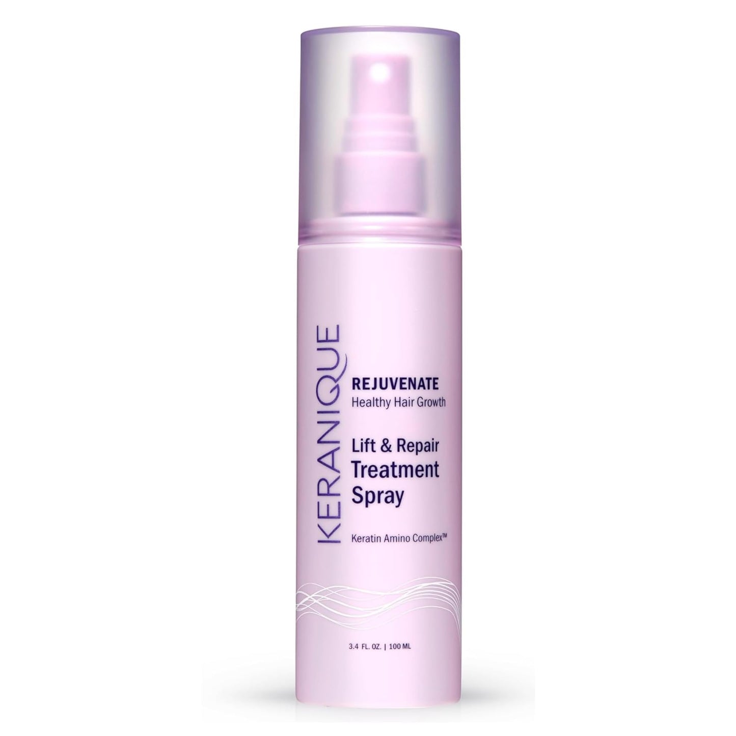 Keranique Lift and Repair Treatment Spray, Keratin Hair Treatment Instant Volume and Body Amino Complex, Free of Sulfates, Dyes and Parabens, Unscented, 3.4 Fl Oz, 1 pack (40041-3.4 fl. oz.)