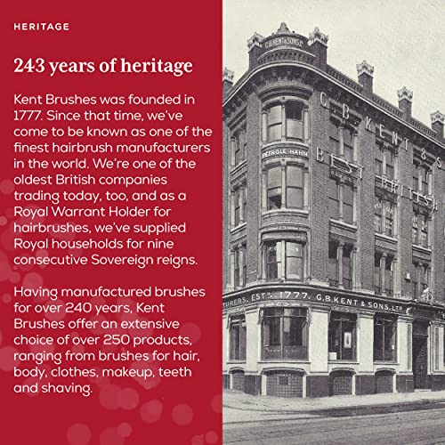 Kent A FOT Handmade Pocket Comb for Men, Women and Kids, All Fine Tooth Hair Comb Straightener for Everyday Grooming and Styling Hair, Beard and Mustache, Saw Cut and Hand Polished, Made in England