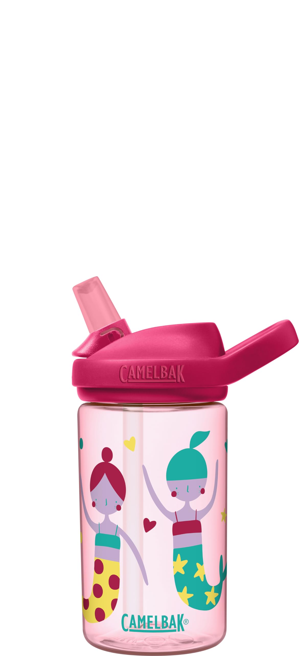 CamelBak eddy+ 14oz Kids Water Bottle with Tritan Renew – Straw Top, Leak-Proof When Closed, Mermaid Crew